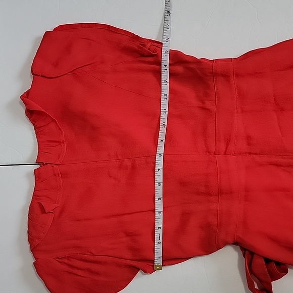 MINKPINK CORAL ORANGE WRAP DRESS/ S. - Picture 8 of 14